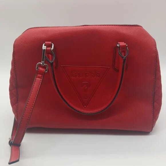 Red Guess Handbag Shoulder and Crossbody​​ - Picture 1 of 9